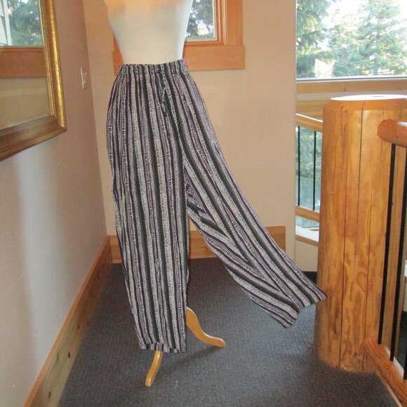 Lee David Striped Pants, Black Faded Glory Lacy Top & Fringe Shop Trends Vest - Picture 6 of 13